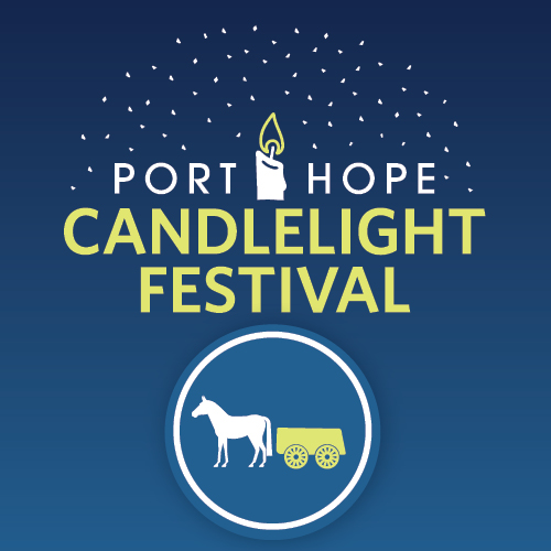Candlelight Festival logo with wagon icon